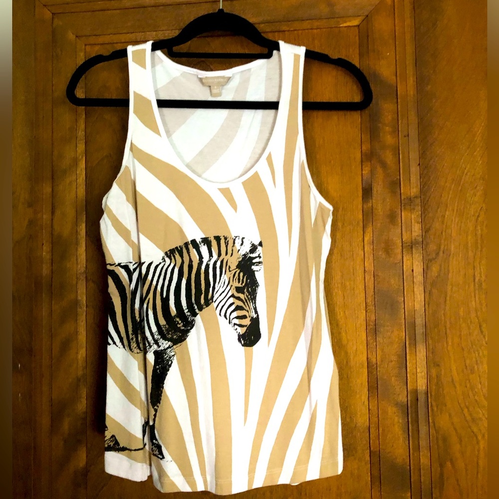 Banana Republic zebra tank